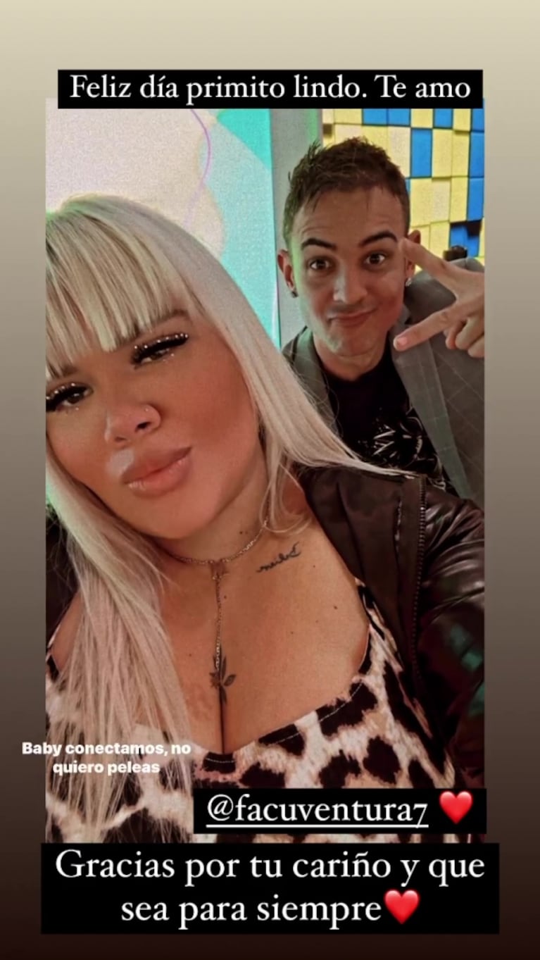 Los saludos de More Rial en el Día del amigo: amor a Ventura y Cipolla y picanteada a Jorge