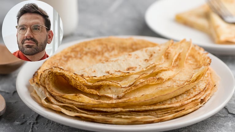 Los secretos de Damián Betular para hacer la mejor masa de panqueques. Foto: montaje