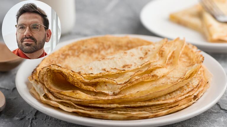 Los secretos de Damián Betular para hacer la mejor masa de panqueques. Foto: montaje
