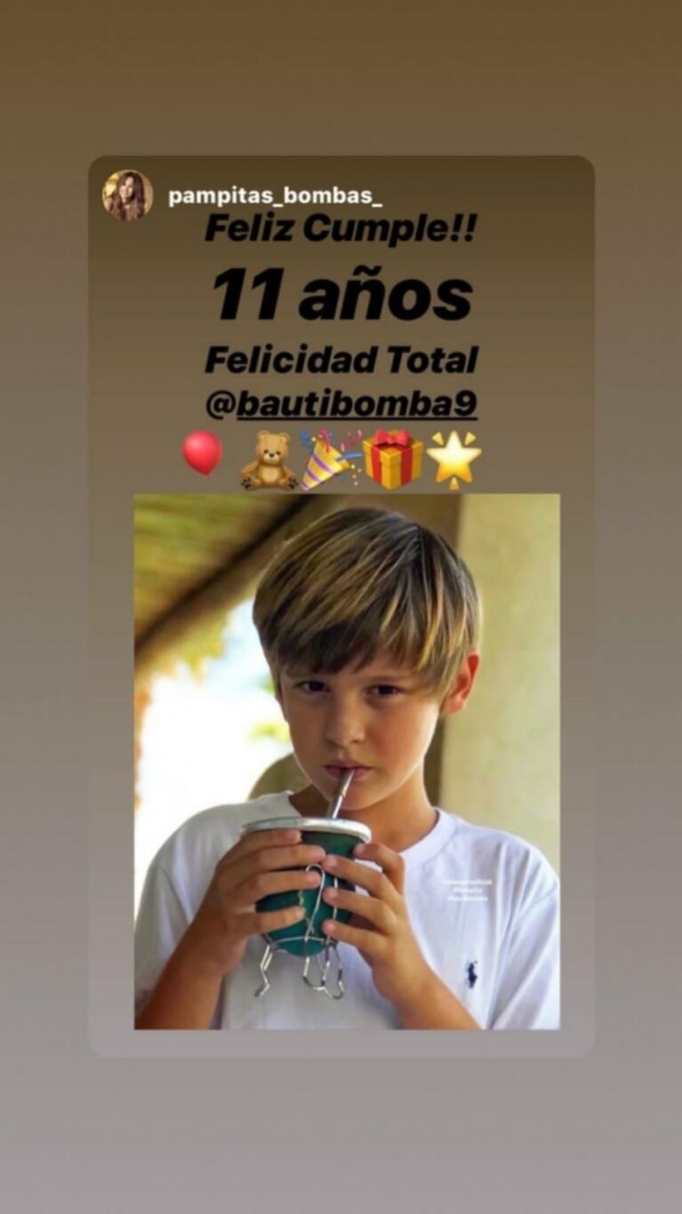 Los significativos mensajes de Pampita y Benjamín Vicuña por el cumple de su hijo Bautista