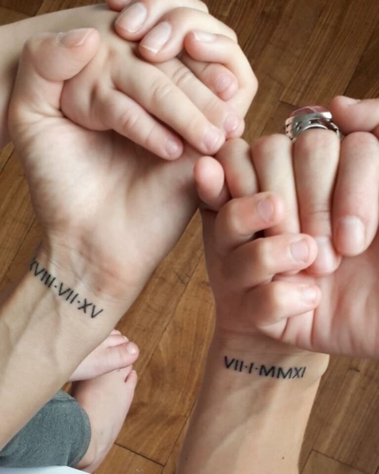 Los significativos tatuajes de Julieta Prandi, dedicados a sus hijos: "Son lo más grande que me dio la vida"