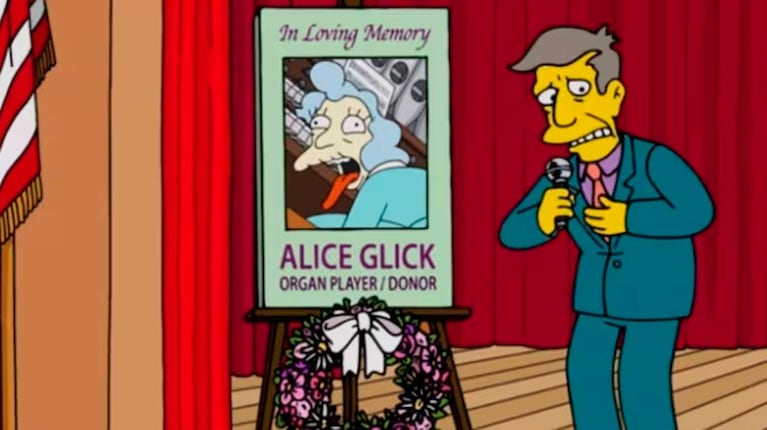Los Simpson despiden a Alice Glick (Foto: Disney+)