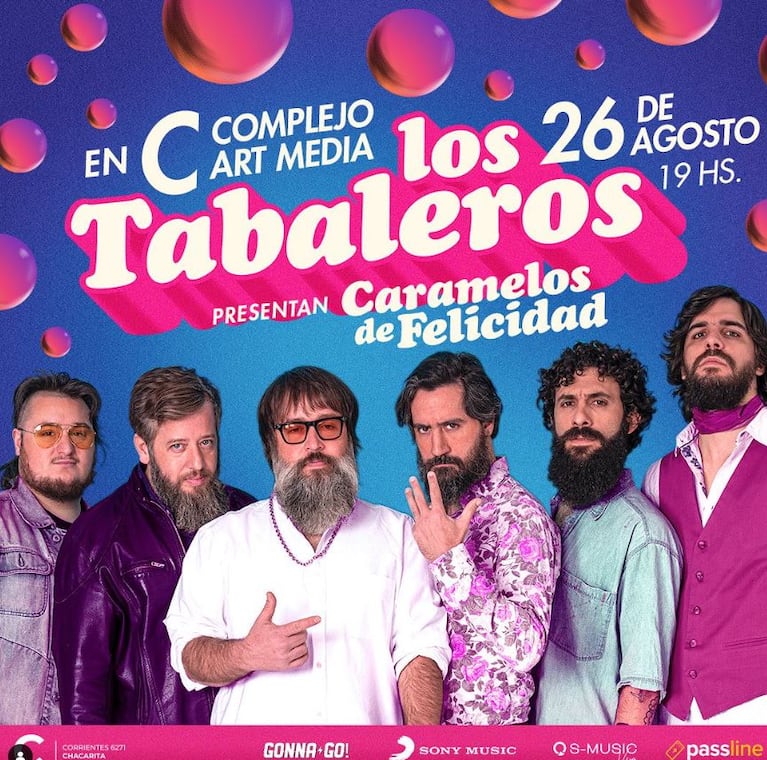 Los Tabaleros presentan su nuevo disco “Caramelos de felicidad”: dónde y cuándo es la cita