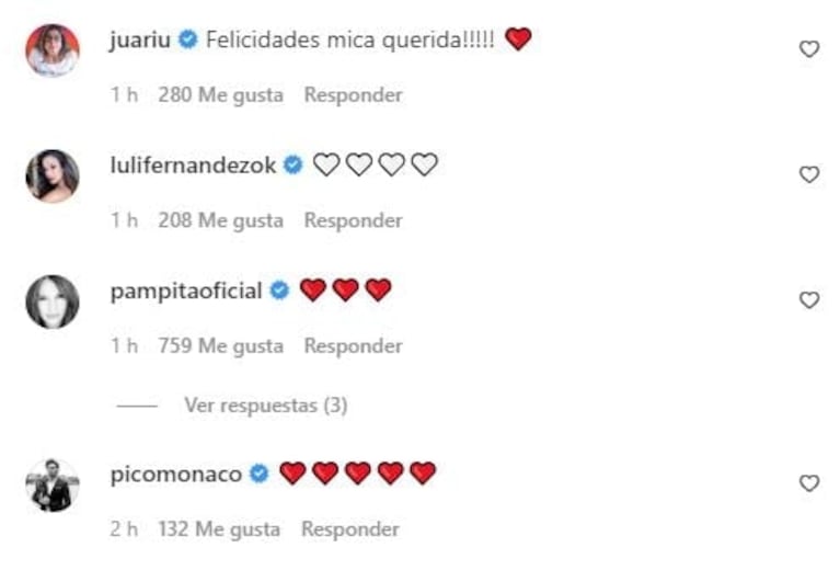 Los tiernos mensajes de los famosos a Mica Viciconte y Fabián Cubero por el nacimiento de Luca: "Muchas bendiciones para toda la familia"