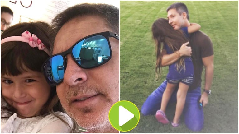 Los tiernos videos de Adrián Suar con su hija Margarita (Fotos: Instagram)