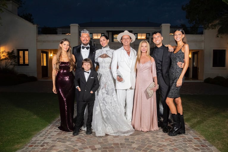 Los Tinelli en la boda de Coti y Cande (Foto gentileza VP)