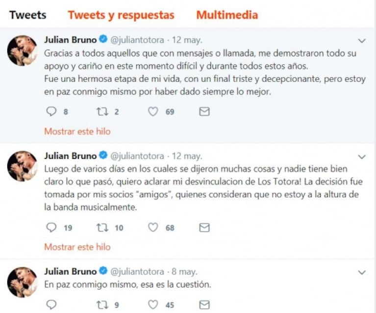 Los Totora despidieron a su cantante y él arremetió con todo: "Creen que no estoy a la altura de la banda"