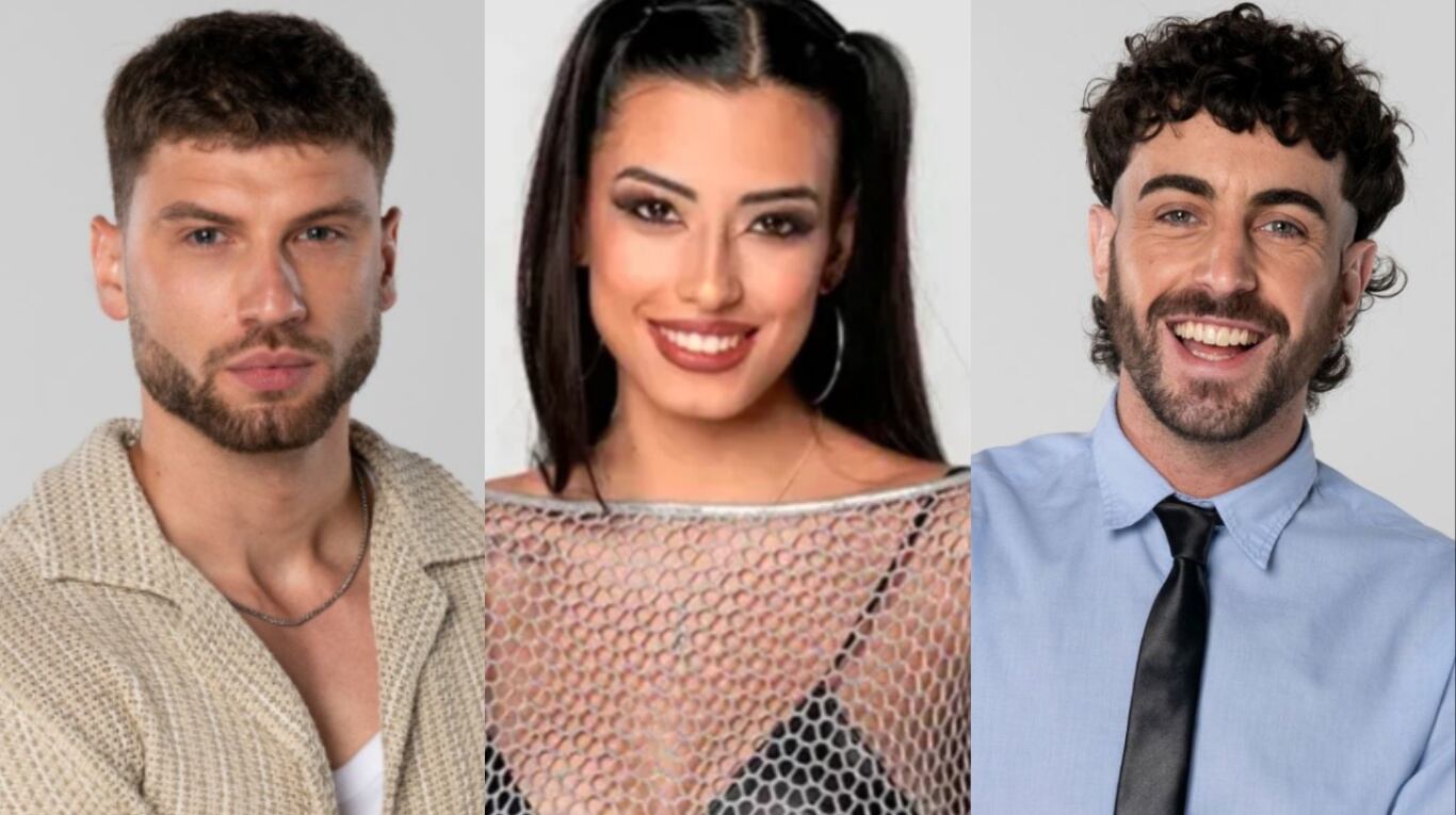 Los tres finalistas de Gran Hermano. Fotos: Telefe