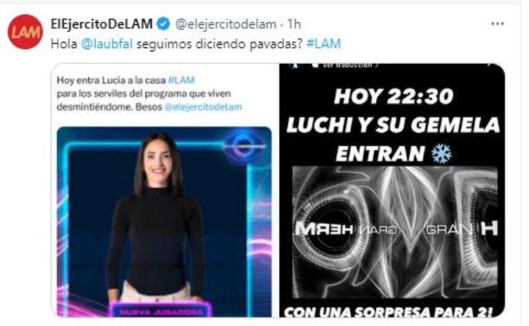 Los tweets de Ángel de Brito y LAM contra Laura Ubfal (Foto: Twitter / X)