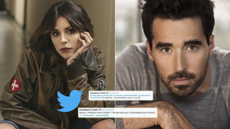 Los tweets de Cande Tinelli a Nacho Viale (Foto: Twitter)