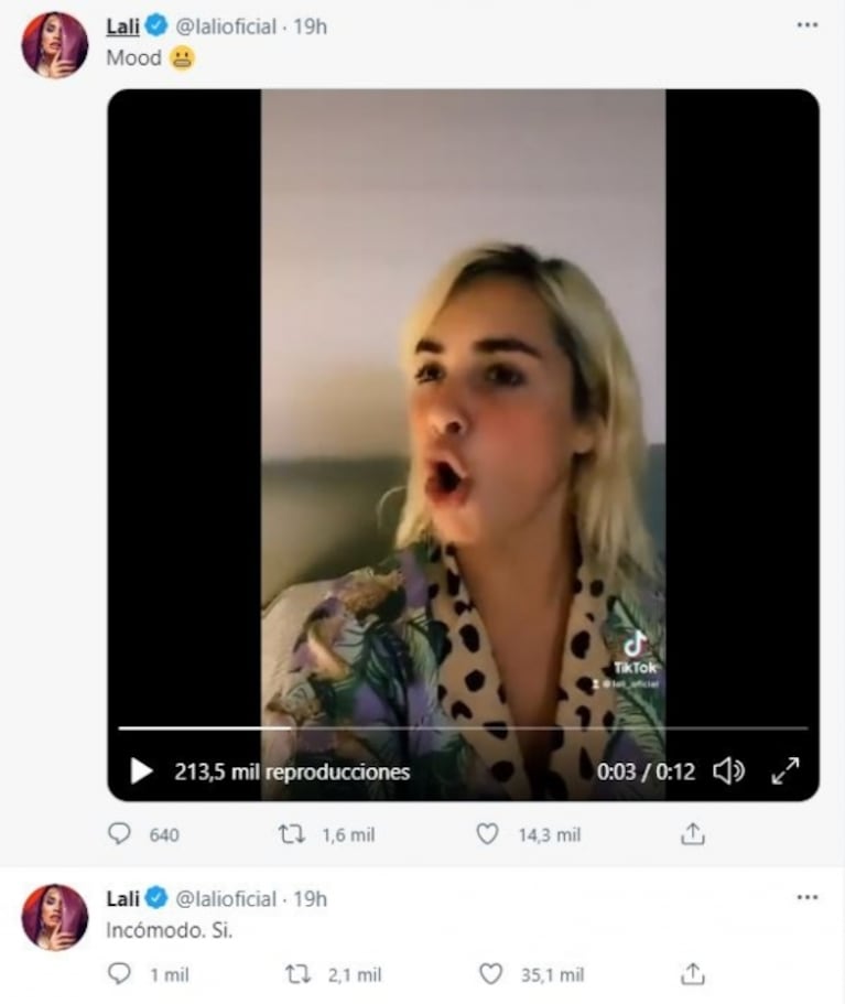 Los tweets de Lali Espósito tras el escándalo entre dos participantes de La Voz con Mau y Ricky Montaner: "Incómodo y feo"