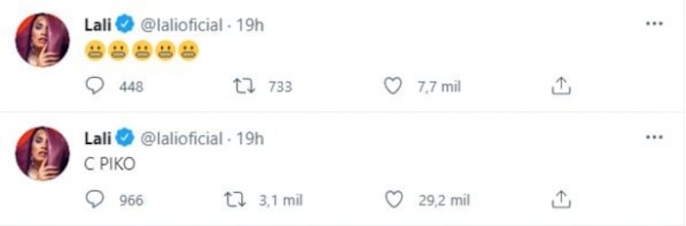Los tweets de Lali Espósito tras el escándalo entre dos participantes de La Voz con Mau y Ricky Montaner: "Incómodo y feo"