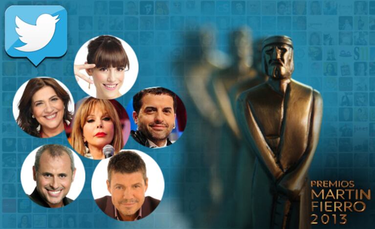 Los tweets de los famosos durante el Martín Fierro 2013 (Fotos: montaje Ciudad.com).