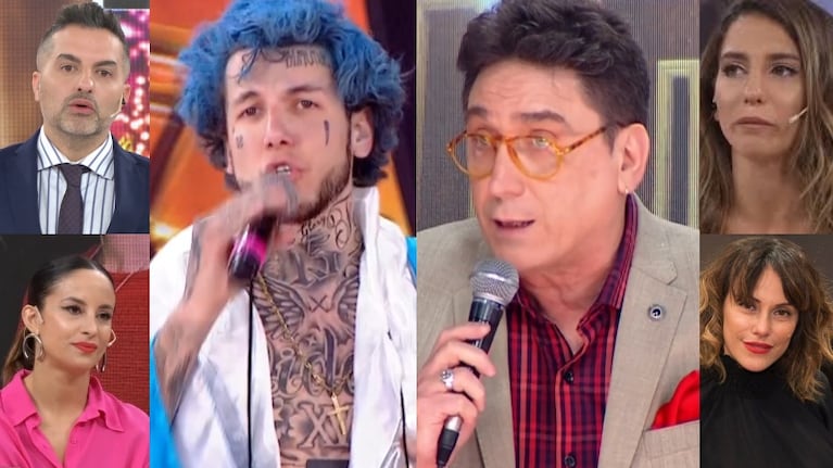 Los tweets de los famosos tras la tremenda pelea en vivo de Oscar Mediavilla con Alex Caniggia en el Cantando