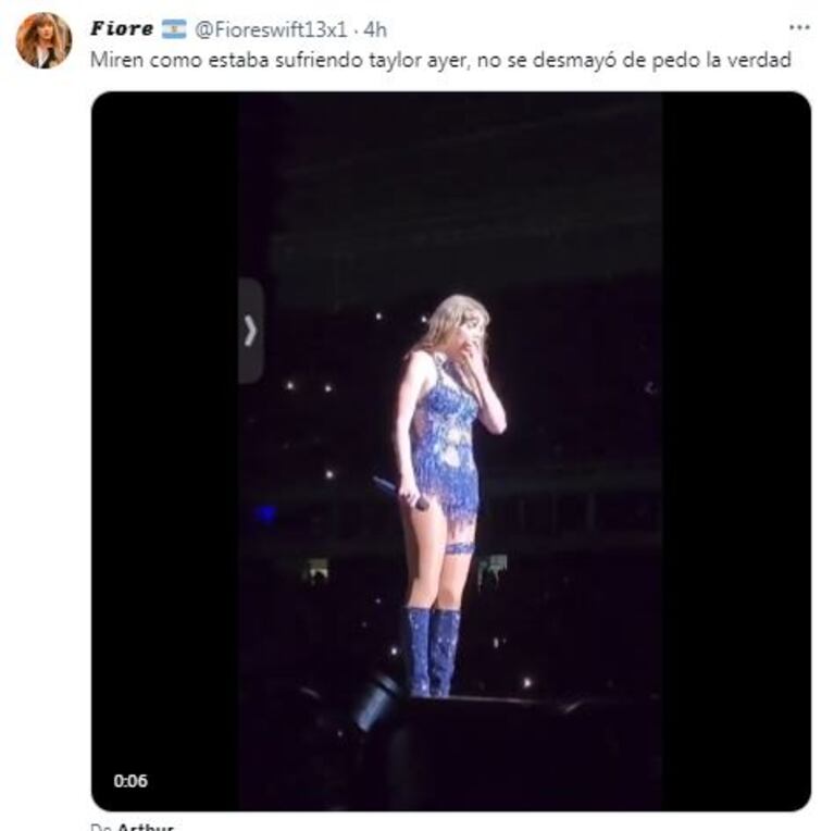 Los tweets sobre las reacciones de Taylor Swift en Brasil (Foto: Twitter / X)