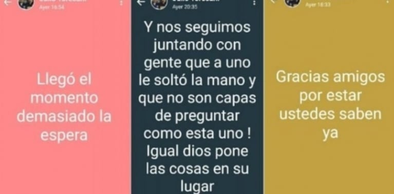 Los últimos estremecedores estados de WhatsApp del Huevo Toresani antes de suicidarse: "Demasiada la espera"