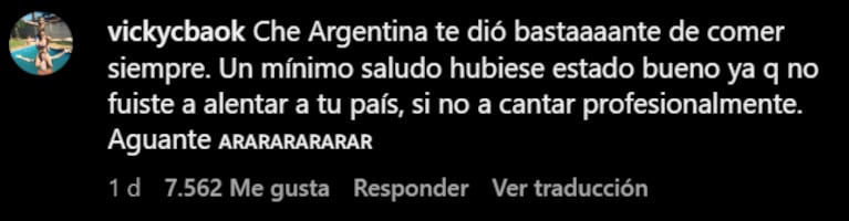 Los usuarios se indignaron con Shakira por su supuesto ninguneo a la Selección Argentina.