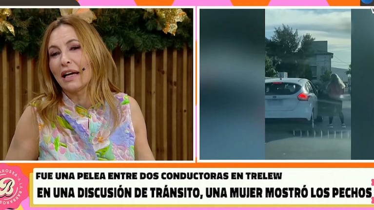Los zarpados comentarios de Analía Franchín sobre la mujer que mostró los pechos en una discusión