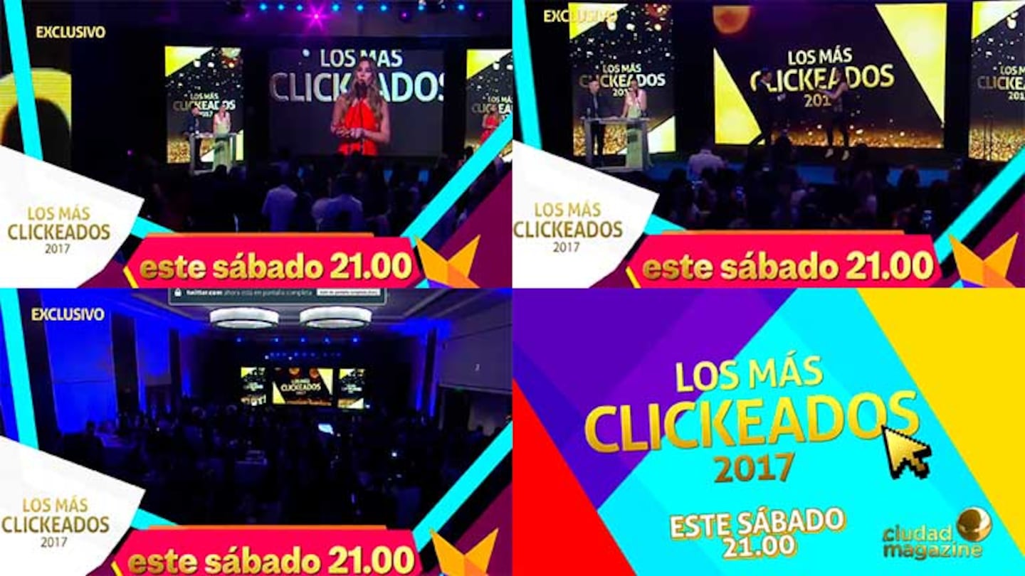 #LosMásClickeados2017 por dentro: mirá la fiesta por Ciudad Magazine TV