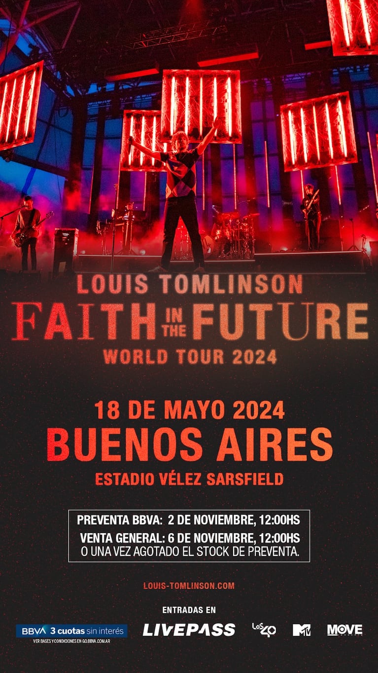 Louis Tomlinson en la Argentina: cuándo y cómo comprar las entradas