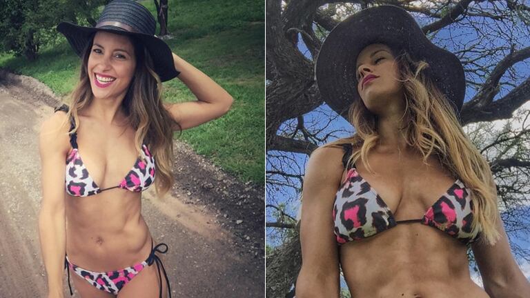 Lourdes Sánchez camina por las sierras cordobesas en bikini (Foto: Instagram)