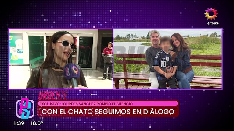 Lourdes Sánchez habló de su presente con su hijo tras su separación del Chato Prada (Foto: captura de eltrece).