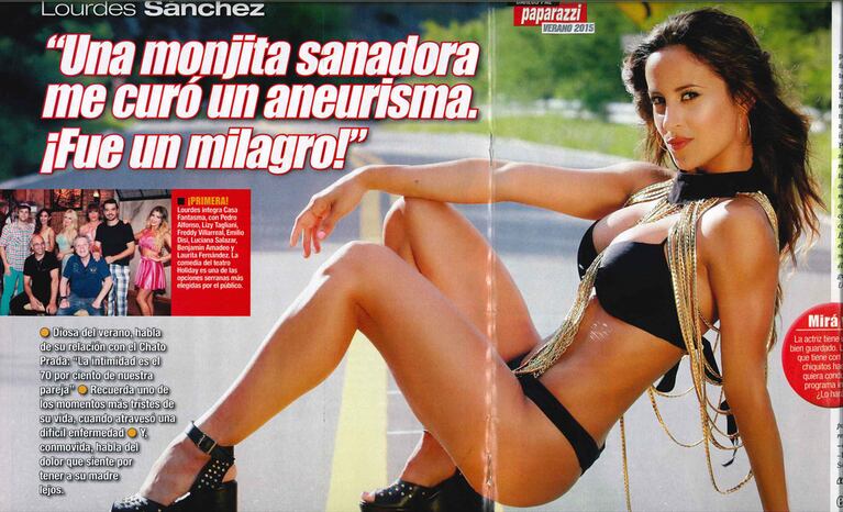 Lourdes Sánchez, la diosa de Casa fantasma, contó que de chica la cargaban por su cola. (Foto: Paparazzi)