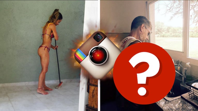 Lourdes Sánchez y el Chato Prada: divertido intercambio de fotos de entrecasa