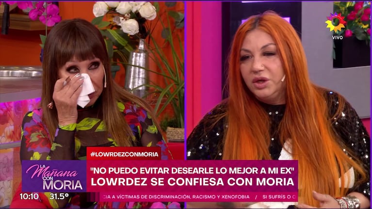 Lowrdez Fernández en La Mañana con Moria (Foto: captura de eltrece).