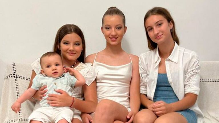 Luca Cubero le dedicó este conmovedor posteo a sus hermanas, las hijas de Fabián Cubero con Nicole Neumann.