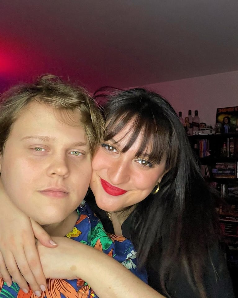 Luca Martin y Eugenia, su novia.