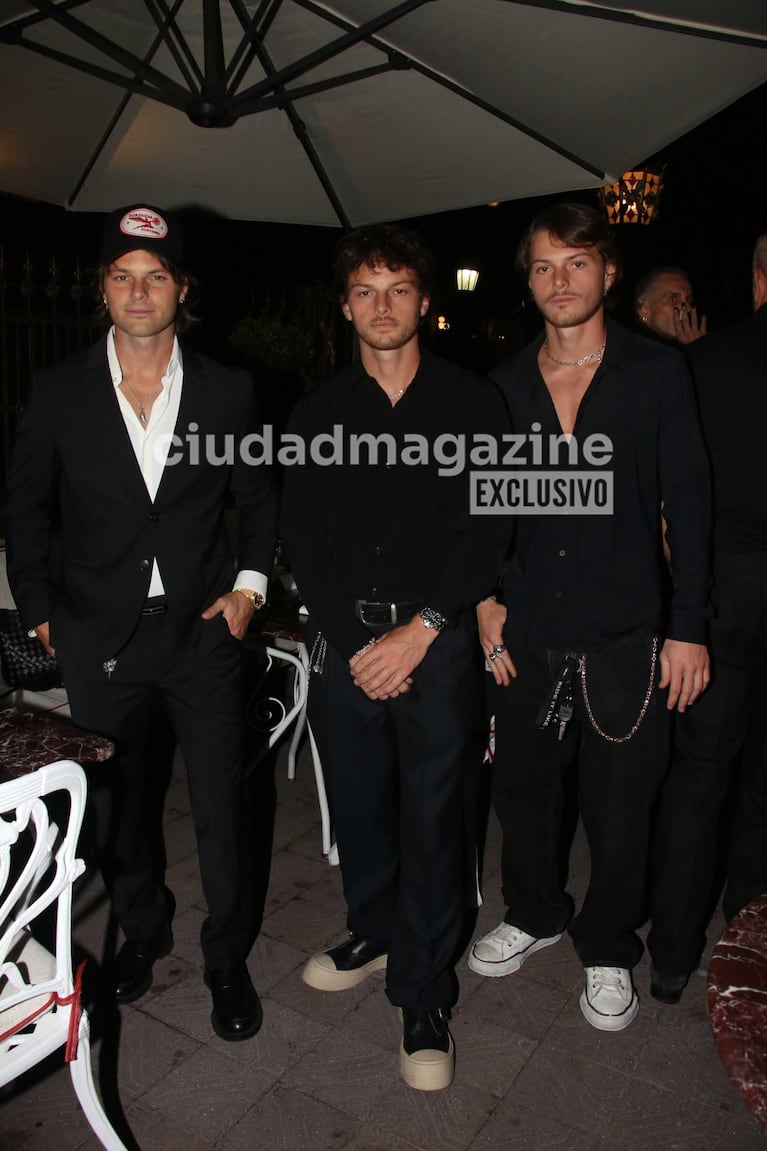 Luca, Mika y Luigi Bonomi (Foto: Movilpress)