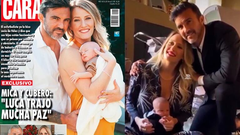 Luca protagonizó su primera tapa de revista junto a Mica Viciconte y Fabián Cubero.