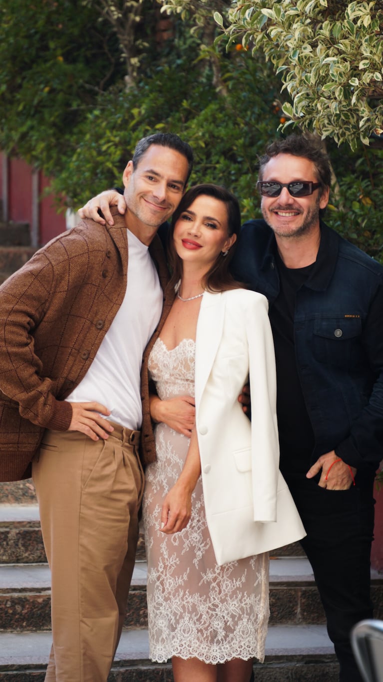Lucas Akoskin, Celeste Cid y Benjamín Vicuña