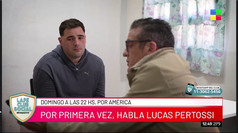 Lucas Pertossi con Mauro Szeta.