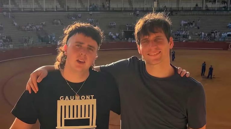 Lucas Vignale y Gaspi, ambos fallecidos en el accidente de helicópteros (Foto: Instagram @gaspipd)