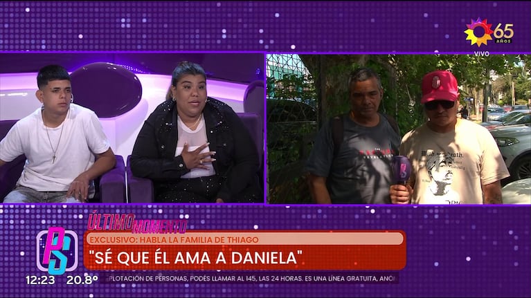 Lucas y Camilota, los hermanos de Thiago Medina.