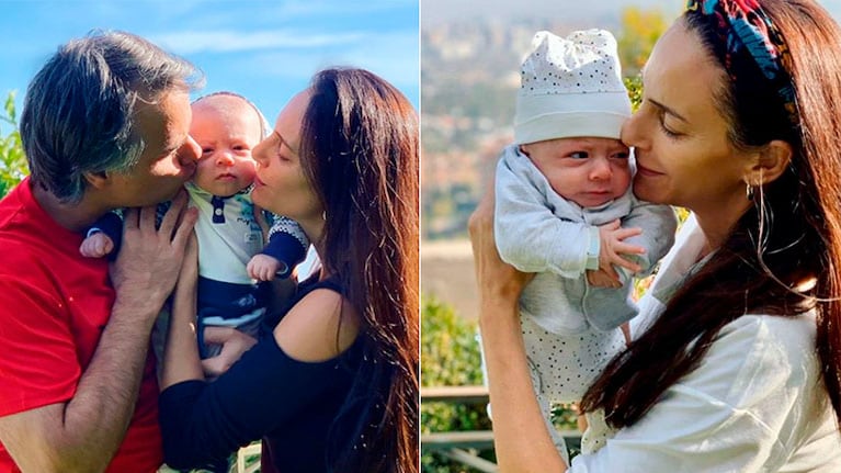 Lucha Aymar compartió fotos de los cinco meses de su hijo Félix