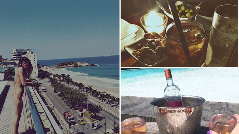 Lucía Celasco, súper sexy en Río de Janeiro: bikini, playa y tragos al sol