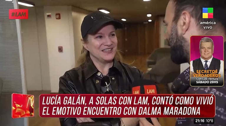 Lucía Galán, exnovia de Diego Maradona, se cruzó por primera vez con Dalma: qué se dijeron