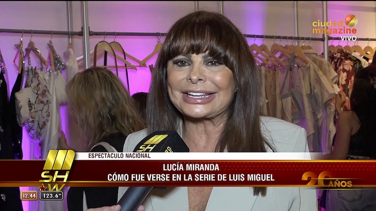 Lucía Miranda, la viuda de Hugo López, el histórico mánager de Luis Miguel, habló en Mshow de la serie del cantante (Foto: captura de Ciudad Magazine).
