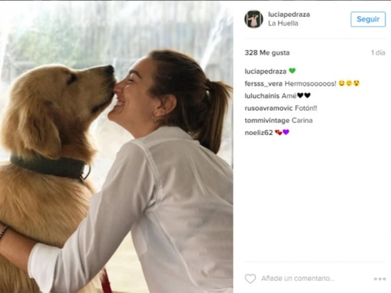 Lucía Pedraza blanqueó su romance con Nacho Viale ¡con un corazón verde!: mirá el picante significado que tiene