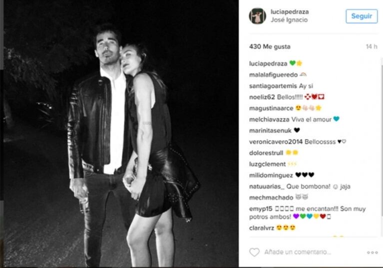 Lucía Pedraza blanqueó su romance con Nacho Viale ¡con un corazón verde!: mirá el picante significado que tiene