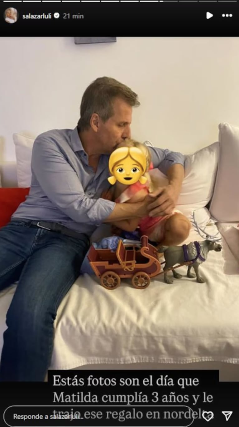Luciana expuso a Martín. Foto: IG | salazarluli