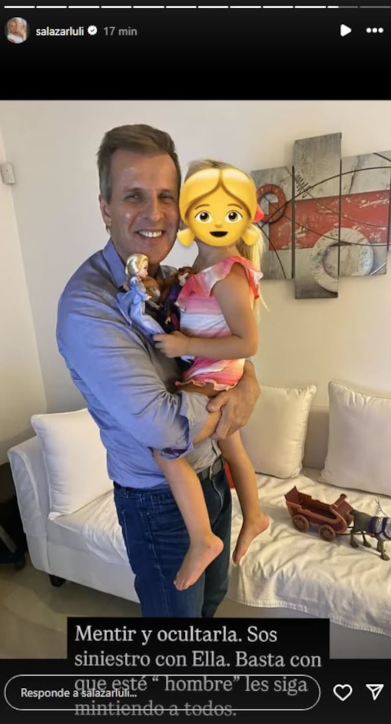 Luciana expuso a Martín. Foto: IG | salazarluli