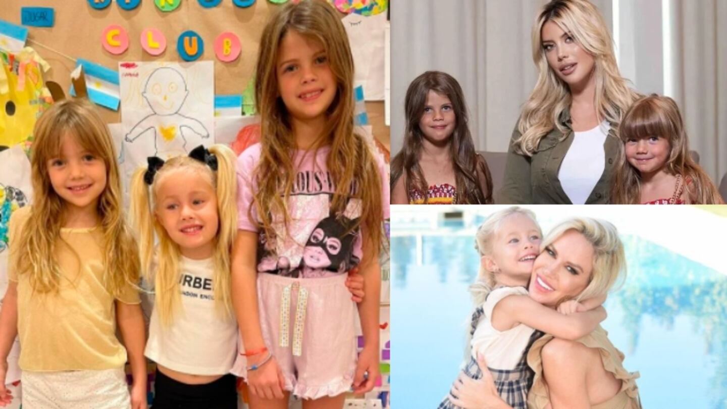 Luciana Salazar compartió el encuentro de su hija con las nenas de Wanda Nara: “¡Miren que vecinitas más lindas que tengo!”