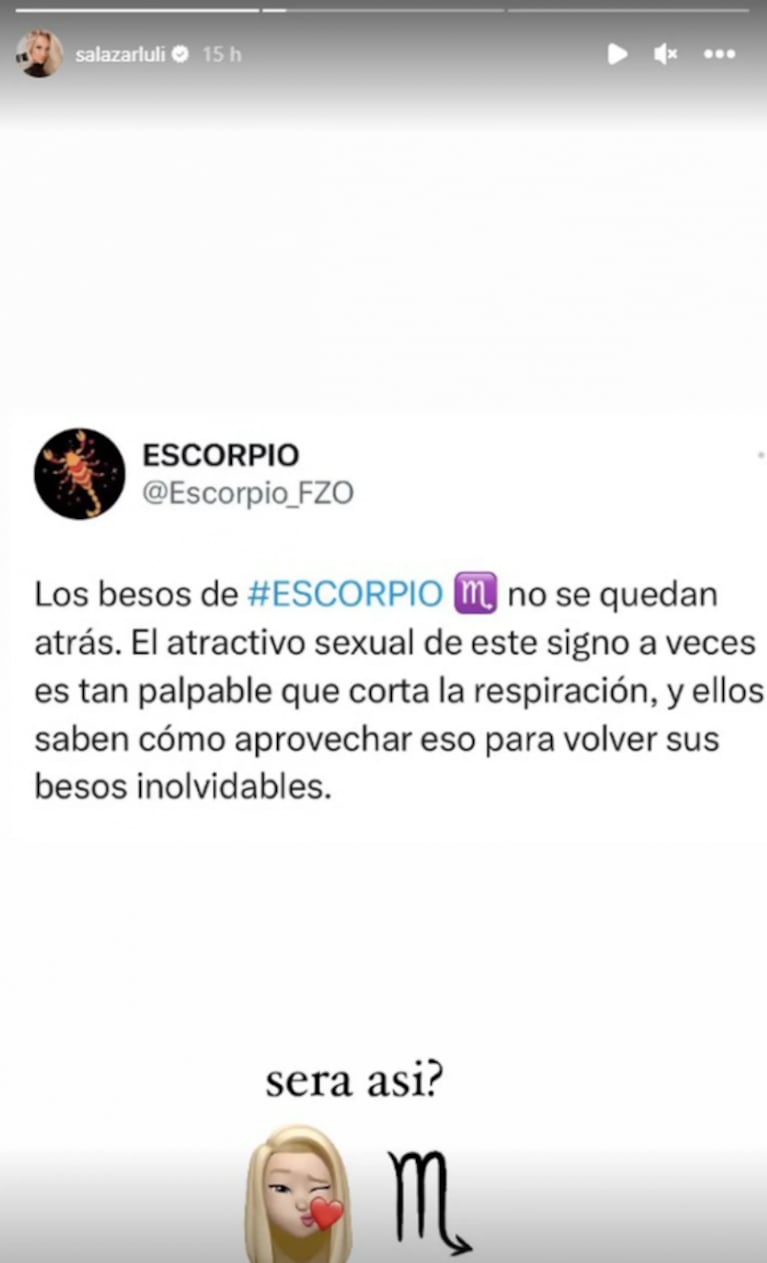 Luciana Salazar compartió una reflexión de alto voltaje y dio pistas de un posible nuevo romance