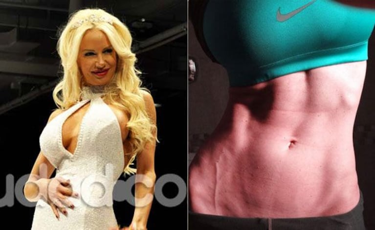 Luciana Salazar hace ¡600! abdominales por día. (Fotos: Ciudad.com y Twitter)