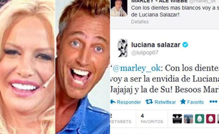 Luciana Salazar ¿se ríe? de sus dientes: el divertido cruce tuitero con Marley
