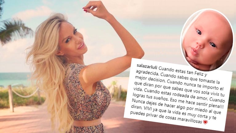 Luciana Salazar, tras el nacimiento de Matilda